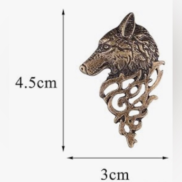 Western Wolf Bolo Tie - Picture 4 of 5